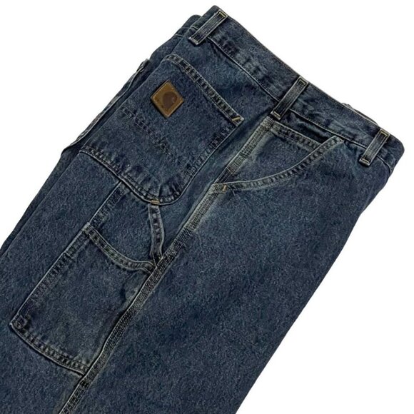 Carhartt Mens Carpenter Denim Jeans Original Dungaree Fit #14806 Pants 40x30 - Picture 11 of 16